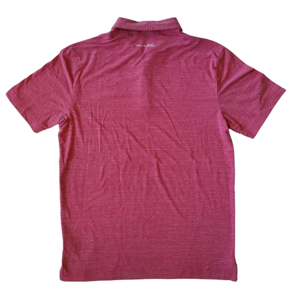 Travis Mathew Heathered Red Polo Shirt - Picture 3 of 7